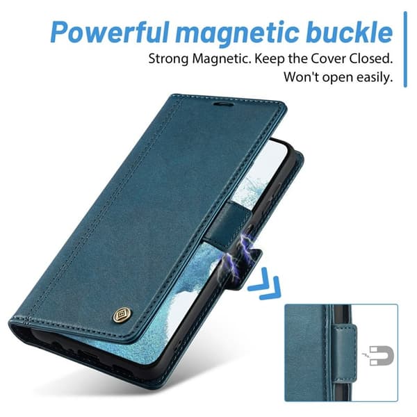 LC.IMEEKE Samsung Galaxy S23 FE Plånboksfodral Konstläder - Blå