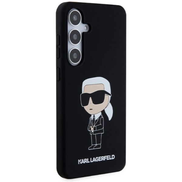Karl Lagerfeld Galaxy S24 Mobile Case Silicone Iconic - musta
