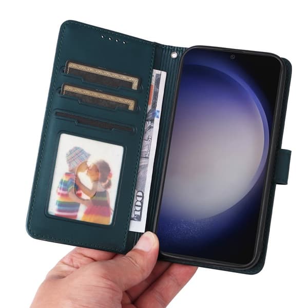 BETOPNICE Samsung Galaxy S24 Plånboksfodral - Detachable Konstläder - Blå