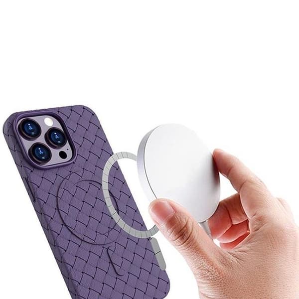 iPhone 14 Pro -puhelinkotelo Magsafe Woven - Sininen Blå