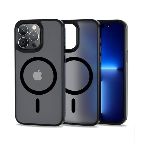 Tech-Protect iPhone 14 Pro Skal Magsafe Magmat - Mat Sort Svart