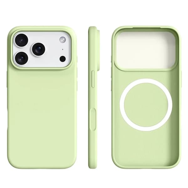 Mobilskal till iPhone 17 Pro MagSafe Ultra Thin Silicone - Avocado Grön Grön