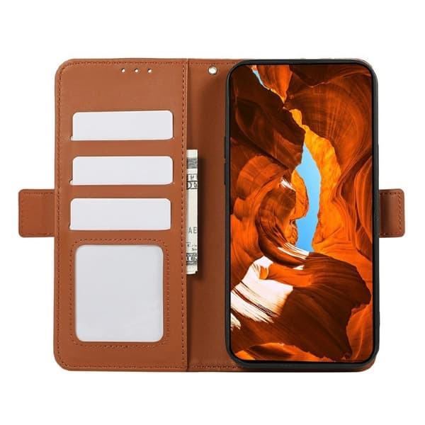 ABEEL Mobilskal till Xiaomi 15T Konstläder med RFID-Skydd - Brun