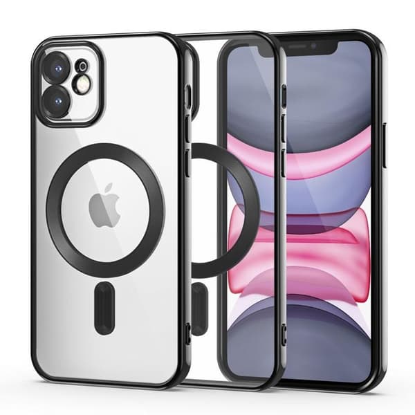 Tech-Protect iPhone 12 -puhelimen kuori Magsafe Shine - Musta Svart
