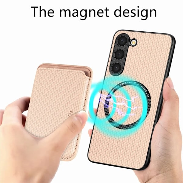 Galaxy S23 Mobilskal Korthållare Detachable - Rosé