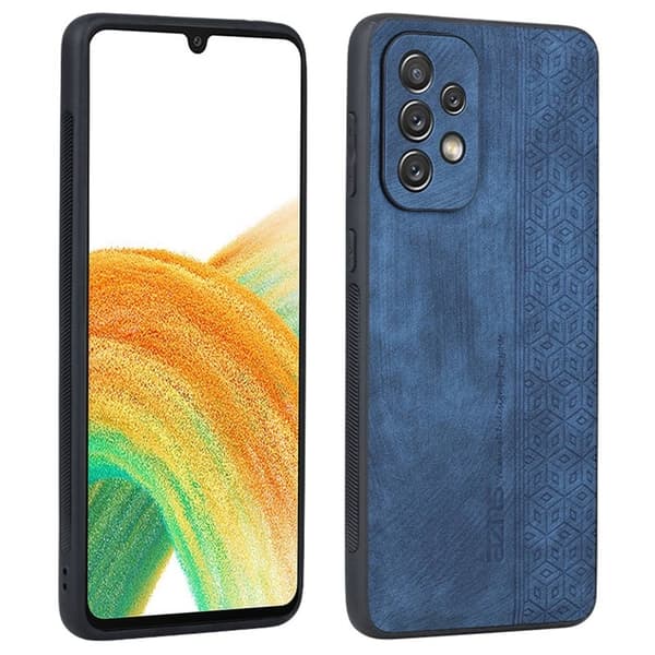 AZNS Samsung Galaxy A33 5G Plånboksfodral Konstläder - Blå