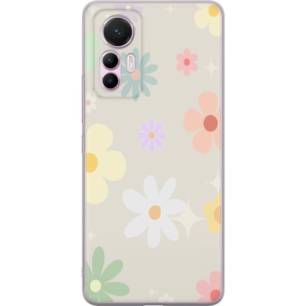 Mobilskal till Xiaomi 12 Lite med fejdande blommor