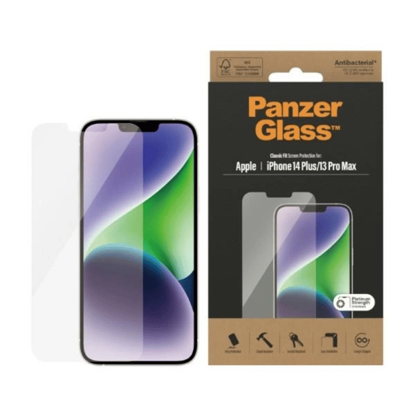 PanzerGlass iPhone 14 Plus/13 Pro Max Härdat Glas Skärmskydd Classic Fit Transparent