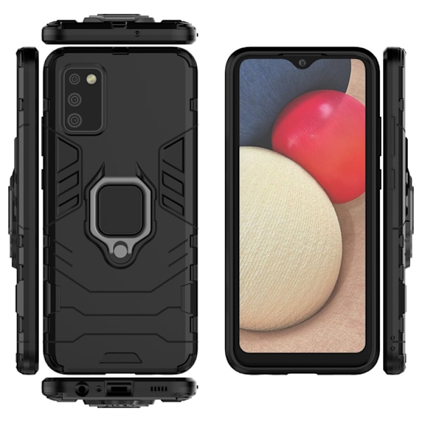 Galaxy A03s Skal Ring Armor - Svart Svart