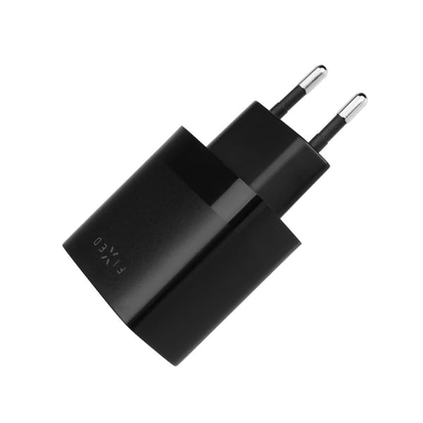 FIXED Hemladdare 2xUSB-A 17W Black