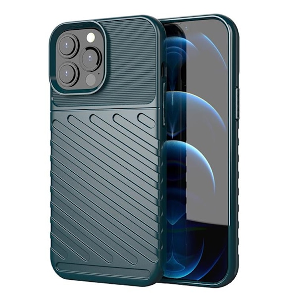 Thunder Flexible Skal iPhone 13 Pro Max - Vihreä Green