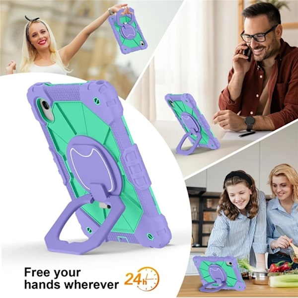 Lenovo M11/Idea Tab Mobilskal Silikon Kickstand Grön