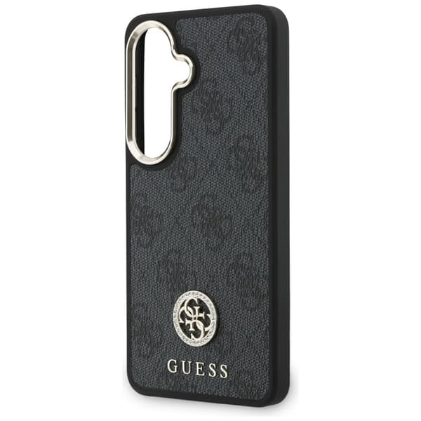 Guess Mobilskal För Galaxy S26 MagSafe 4G Big Rhinestone Triangle Strap Svart