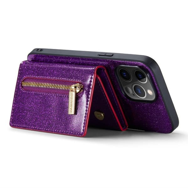 DG.MING M3 Series Mobilskal till iPhone 12 Pro Max Glittery Lila