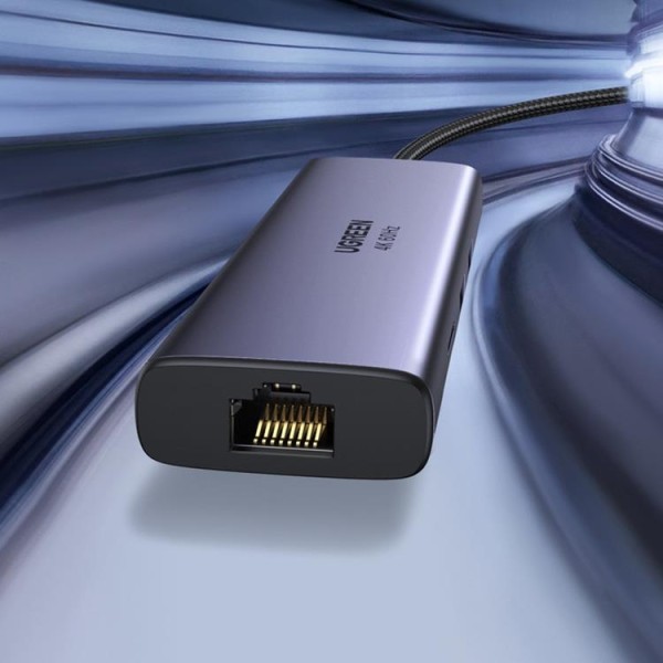 Ugreen 7in1 Multifunktionel USB-C HUB - Grå