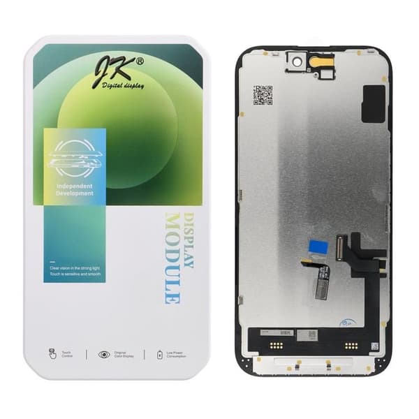 iPhone 15 Skærm med LCD-skærm JK FullHD Incell Switch IC Svart