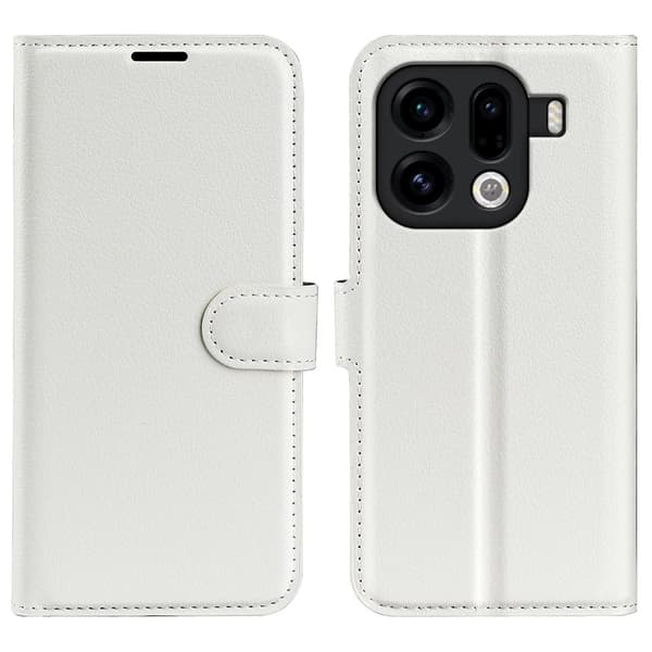 AMORUS Oppo Find X9 Pro 5G Plånboksfodral Konstläder - Vit