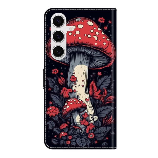 Plånboksfodral för Samsung Galaxy S26 Plus Konstläder - Röd svamp