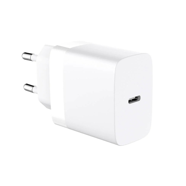 Gear Snabbladdare 220V 1xUSB-C PD/PPS 30W + Kabel USB-C - Vit Vit