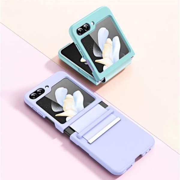 Galaxy Z Flip 5 Mobilskal Retractable Strap Hinge - Rosa Svart