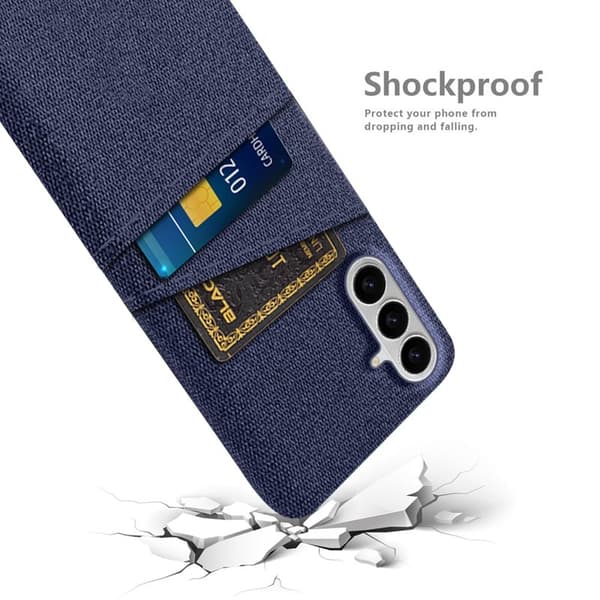 Mobilskal till Samsung Galaxy S26 / S26 Pro Kläde + Hård PC - Blå