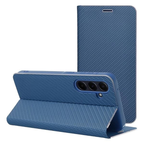Galaxy A26 5G Plånboksfodral Luna Carbon - Blå Blå