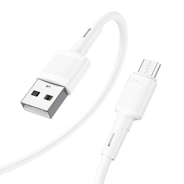 Hoco USB-A - Micro-USB 2.4A Kabel 1m X83 - Vit Vit