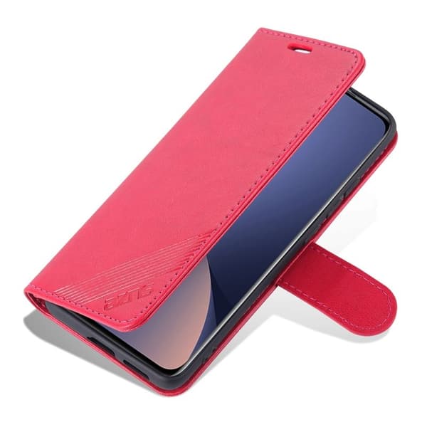AZNS Xiaomi 13 Lite / Civi 2 5G Plånboksfodral Konstläder - Röd