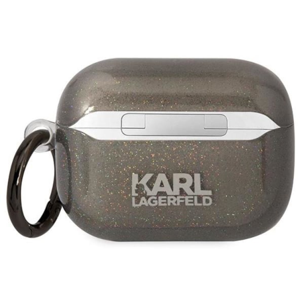 KARL LAGERFELD AirPods Pro Cover Glitter Karl&Choupette - Sort