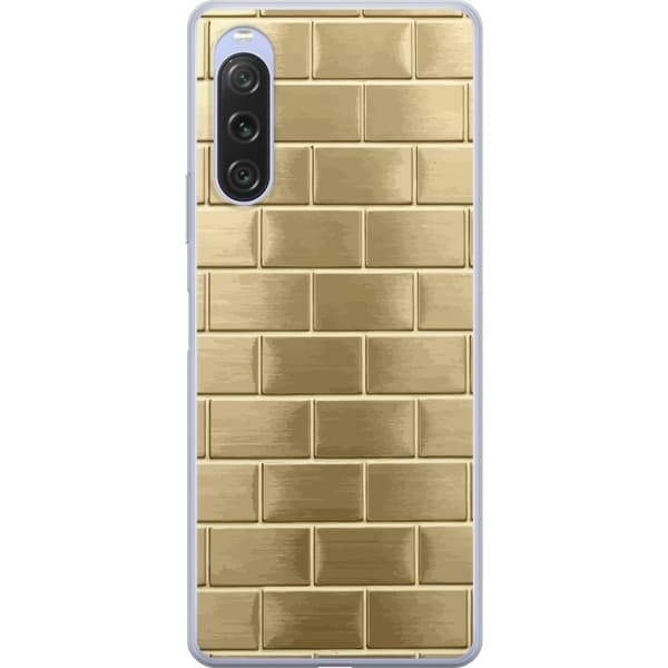 Mobilskal till Sony Xperia 10 V med Gyllene Murstenar