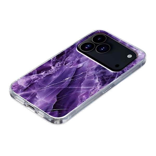 Mobilskal till iPhone 17 Pro Marble Pattern Printing Soft - Lila Lila