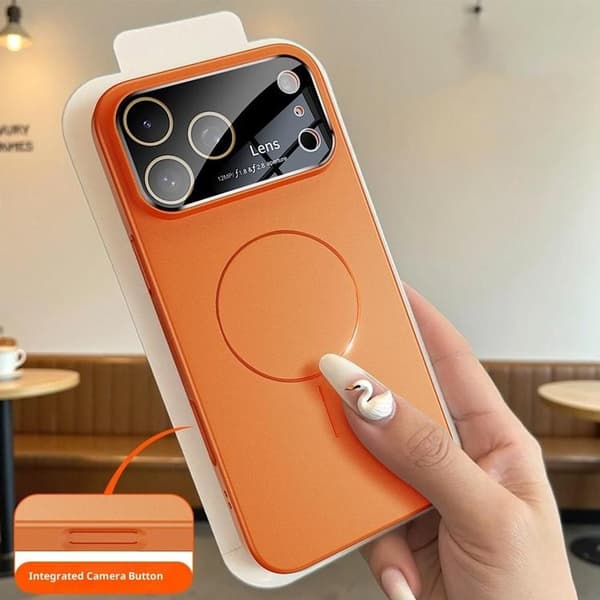 Mobilskal till iPhone 17 Pro Max MagSafe Skin Touch - Orange Orange