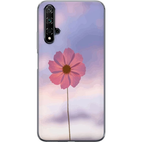 Mobilskal till Huawei nova 5T med Rosa blomma