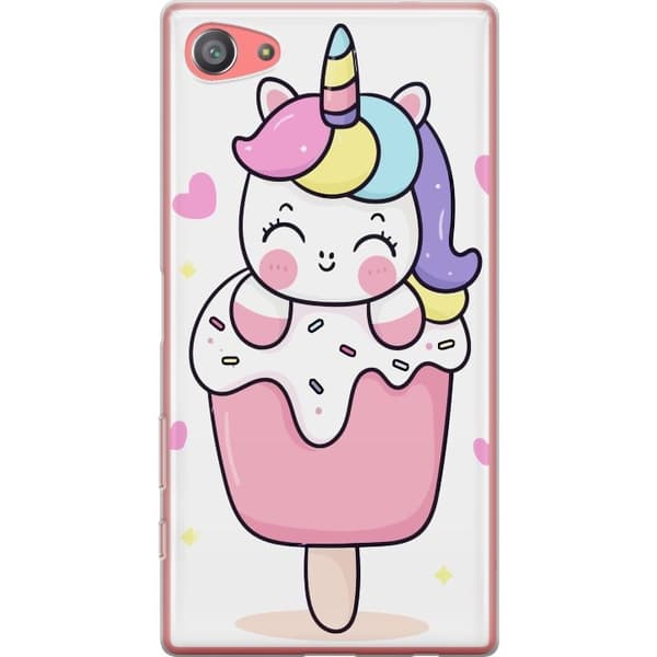 Telefontaske til Sony Xperia Z5 Compact med Happy Unicorn