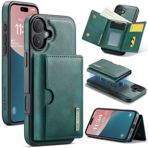 DG.MING M6 Series Mobilskal till iPhone 16 Plus Magnetiskt Grön
