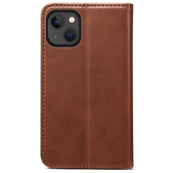 SUTENI iPhone 14 Plus Plånboksfodral Magnetic Kickstand - Brun