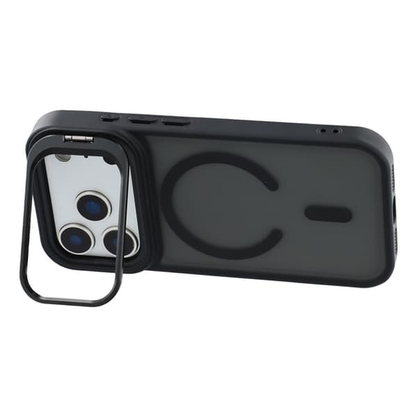 Mobilskal till iPhone 17 Pro MagSafe Lins Kickstand - Titansvart Svart