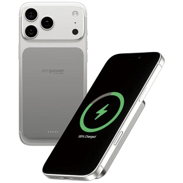Empower by PanzerGlass MagSafe Trådlös Powerbank 5000mAh - Titanium Grå