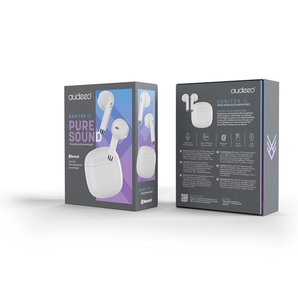 Audeeo TWS In-Ear øretelefoner Bluetooth Øretelefoner Orbiter - Hvid Vit