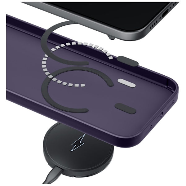 3MK Mobilskal För iPhone 17 Magsafe Smoke - Lila Lila