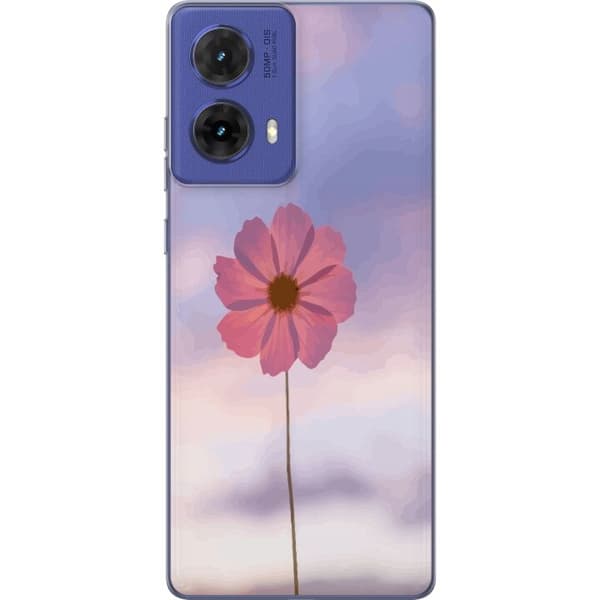 Mobilskal till Motorola Moto G85 med Rosa blomma