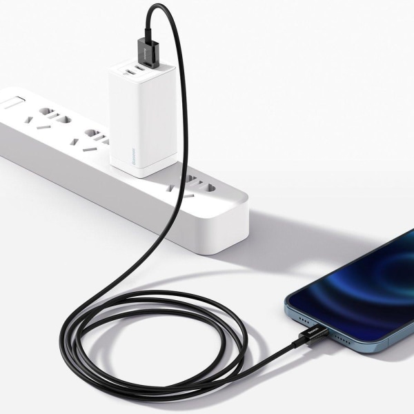 Baseus Superior Fast Charging Lightning - USB-kaapeli 2 m - musta Black