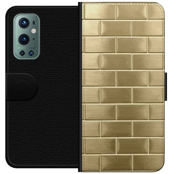 Pungcover til OnePlus 9 Pro med Gyldne Mursten