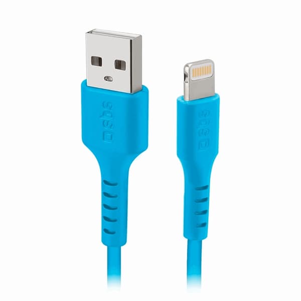 SBS USB-A - Lightningkabel 1m - Blå Blå