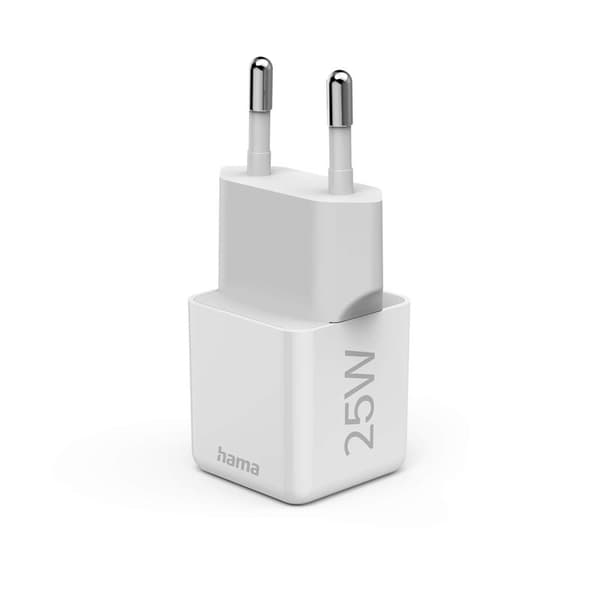 HAMA Mini Hurtigoplader USB-C PD 25W Hvid