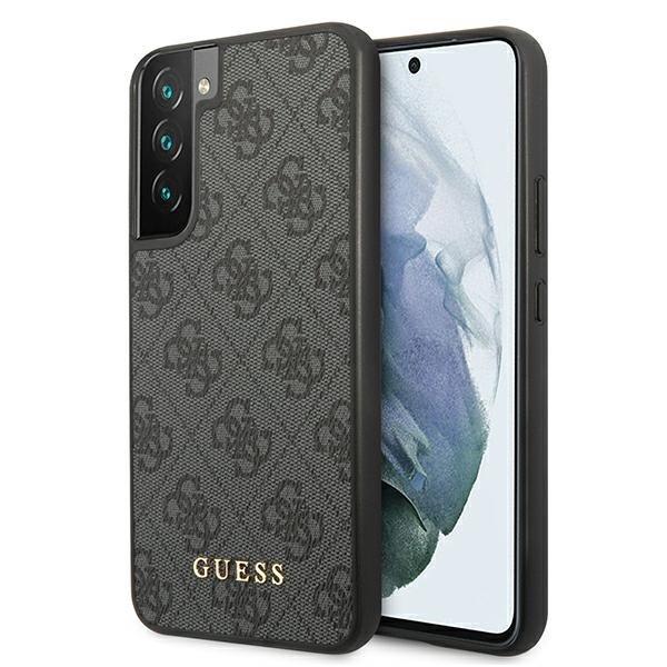 Guess Metall Gold Logo Skal Galaxy S22 - Grå Grey