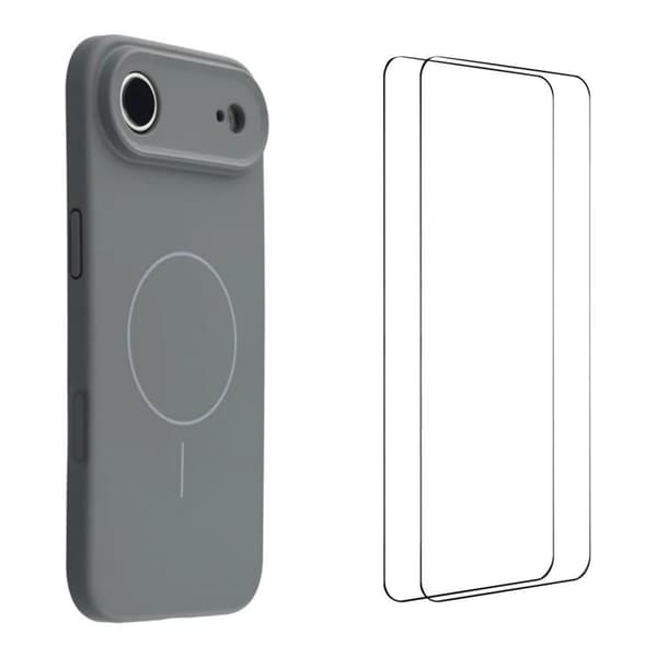 WANLONFENG Mobilskal till iPhone Air MagSafe Med 2Pcs Härdat Glas XQ1 Blå