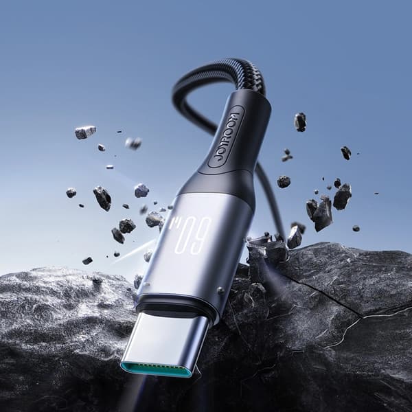 Joyroom USB-C - USB-C kabel 60W 2m S-A28 - Svart Svart