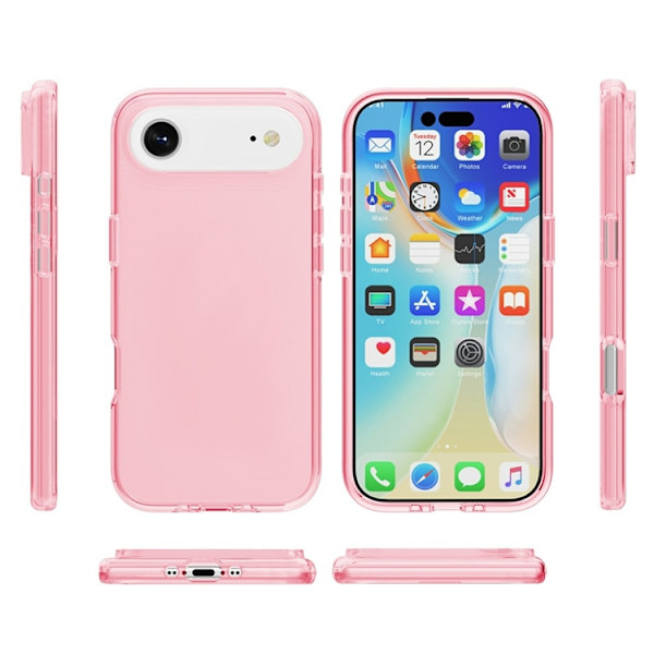 AMORUS Mobilskal till iPhone Air Shockproof - Clear Rosa Rosa