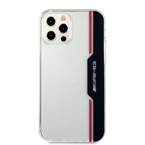 AMG iPhone 12/12 Pro Mobilskal Electroplate Vertical - Transparent Transparent